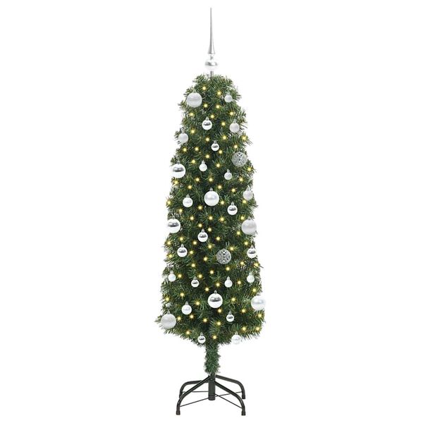 vidaXL Sapin de No&euml;l artificiel Vert 150 cm PVC et acier et plastique