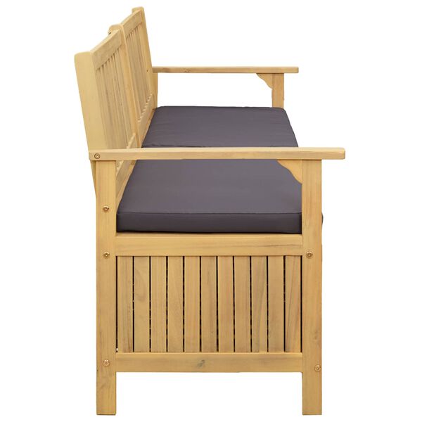 vidaXL Banc de rangement avec coussin avec stockage avec porte