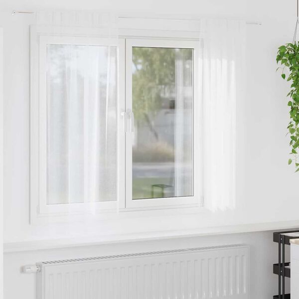 vidaXL Rideau en Voile 2 pcs Blanc 175 x 140 cm Polyester