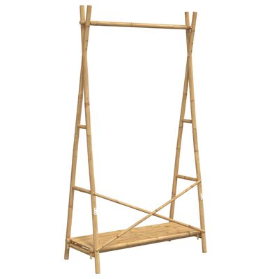 vidaXL Porte-vêtement avec étagère 102x50x190 cm bambou