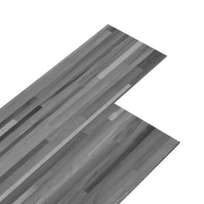 vidaXL Planche de plancher PVC autoadhésif 5,21 m² 2 mm Gris rayé