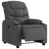 vidaXL Fauteuil inclinable &eacute;lectrique Gris fonc&eacute; Tissu