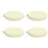 vidaXL Coussins de si&egrave;ge 4 pi&egrave;ces SOEST 4 pc 100 % polyester Cr&egrave;me