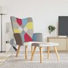 vidaXL Chaise de relaxation avec repose-pied Patchwork Tissu