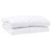 vidaXL Couette avec oreiller 3 pcs Blanc Microfibre