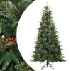 vidaXL Sapin de Noël Artificiel à Branches Articulées Vert 240 cm