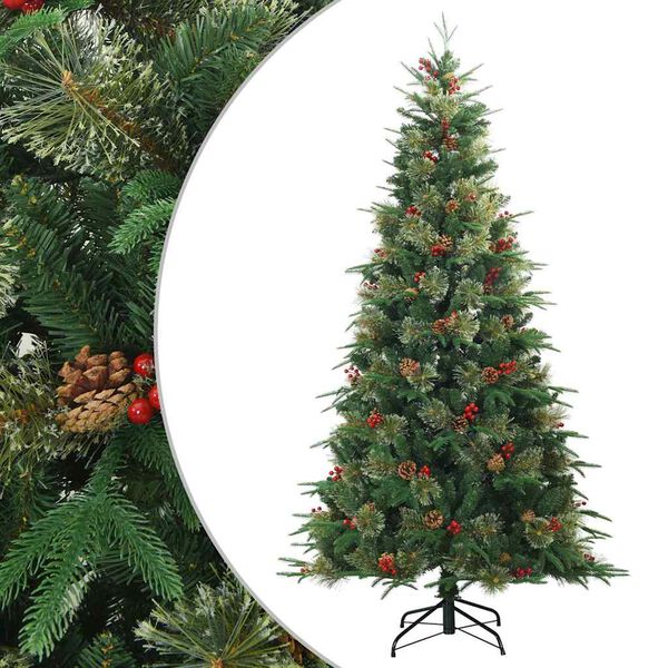 vidaXL Sapin de Noël Artificiel à Branches Articulées Vert 240 cm