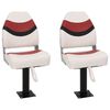 vidaXL Ensemble de si&egrave;ges de bateau pliables lot de 4 dossier haut
