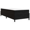 vidaXL Cadre de lit avec matelas Noir 80 x 200 cm tissu