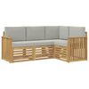 vidaXL Ensembles de canap&eacute;s 4 pcs Blanc et gris clair