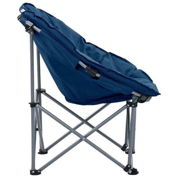 vidaXL Chaises lune pliables lot de 2 Bleu
