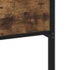 vidaXL Cadre de lit en métal sans matelas chêne fumé 200x200 cm