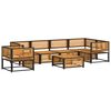 vidaXL Salon de jardin avec coussins 7 pcs bois massif d'acacia