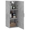 vidaXL Armoire murale gris béton 34,5x34x90 cm