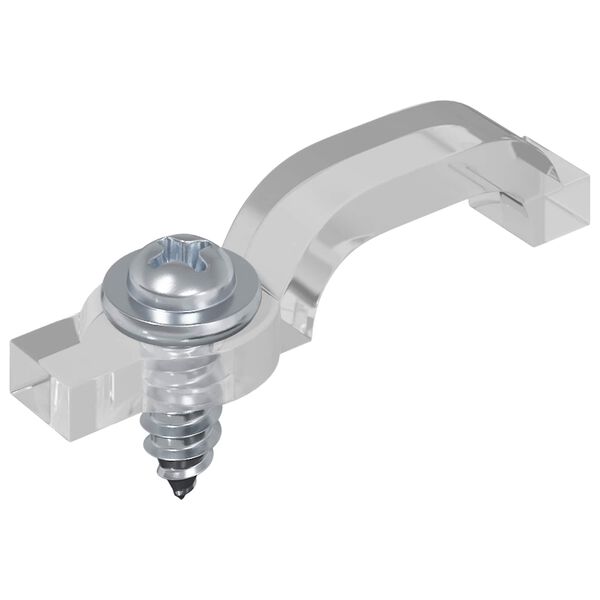 vidaXL Bande LED 4 pcs Noir et Transparent 510 x 0,8 x 0,3 cm