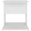 vidaXL Table d'appoint blanc 45x45x48 cm bois d'ing&eacute;nierie