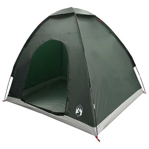 vidaXL Tente de camping 2 personne Vert arm&eacute;e