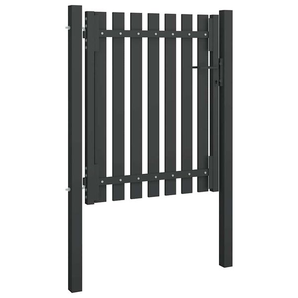 vidaXL Portail de jardin en acier 100x100 cm anthracite
