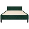 vidaXL Cadre de lit sans matelas vert fonc&eacute; 90x200 cm velours