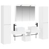 vidaXL Ensemble de mobilier de salle de bain 6 pcs Blanc