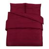 vidaXL Ensemble de housse de couette Bordeaux 240x220 cm Coton