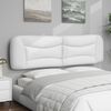 vidaXL Coussin de t&ecirc;te de lit Hvar blanc 193 cm similicuir