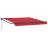 vidaXL Auvent r&eacute;tractable Rouge 300 x 250 x 165 cm Polyester et m&eacute;tal
