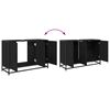 vidaXL Ensemble de mobilier de salle de bain 4 pcs Ch&ecirc;ne noir