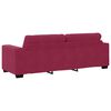 vidaXL | Ensemble de Canap&eacute;s | 2 pcs Rouge bordeaux 221 x 78 x 80 cm