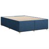 vidaXL Cadre de lit sans matelas bleu 140x190 cm tissu