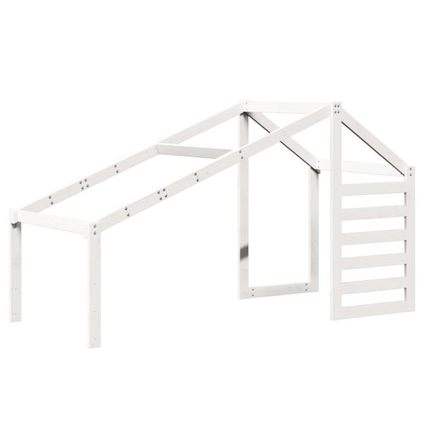 vidaXL Toit de lit pour enfants blanc 188x97x113 cm bois de pin massif