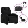 vidaXL Fauteuil inclinable de massage &eacute;lectrique Noir Tissu
