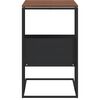 vidaXL Table d'appoint Noir 55x36x59,5 cm Bois d'ing&eacute;nierie