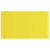 vidaXL Protection de cuisine Jaune 70 x 40 x 0,6 cm verre tremp&eacute;