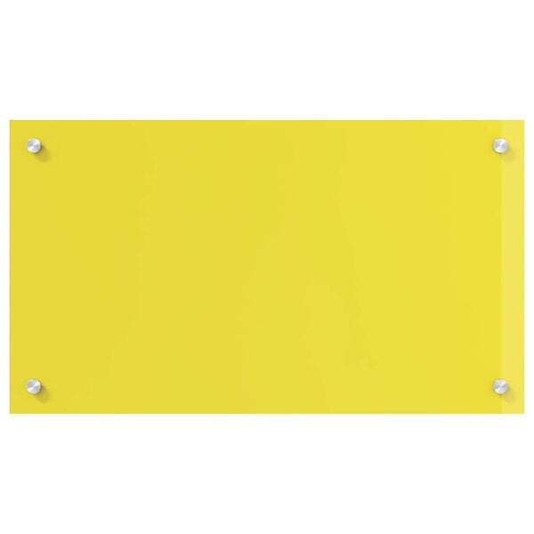 vidaXL Protection de cuisine Jaune 70 x 40 x 0,6 cm verre tremp&eacute;