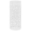 vidaXL Porte-parapluie Feuilles Acier Blanc