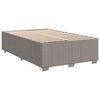 vidaXL Cadre de lit sans matelas taupe 120x190 cm tissu