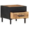 vidaXL Table de chevet 40x40x35 cm Bois de manguier brut