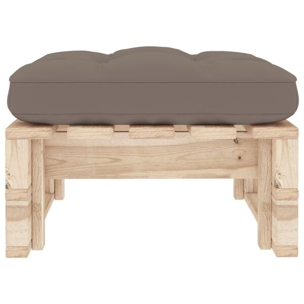 vidaXL Pouf palette de jardin bois de pin impr&eacute;gn&eacute;