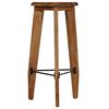 vidaXL Tabourets de bar lot de 2 bois d'acacia massif