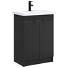vidaXL Ensemble de mobilier de salle de bain Noir 78,5 x 37,5 x 81 cm