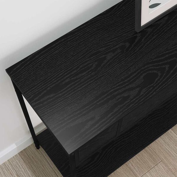 vidaXL Table console Chêne noir 100 x 34.5 x 75 cm Bois d'ingénierie