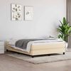 vidaXL Matelas de lit &agrave; ressorts ensach&eacute;s fermet&eacute; moyenne Cr&egrave;me 140x200x20 cm Tissu