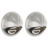 vidaXL Couvre-vent Air 2 pc Argent 100 mm Acier inoxydable