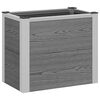 vidaXL Jardini&egrave;re sur&eacute;lev&eacute;e Gris 50 x 30 x 42 cm WPC et Aluminium