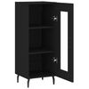 vidaXL Buffet Noir 34,5x34x90 cm Bois d'ing&eacute;nierie