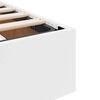 vidaXL Lit de Rangement avec matelas Blanc pur 180 x 200 cm Faux cuir