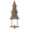 vidaXL Sapin de No&euml;l Marron 121 cm Bois de teck massif