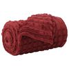 vidaXL Jet&eacute; Rouge Bordeaux 150 x 130 cm 0.5 kg Toison