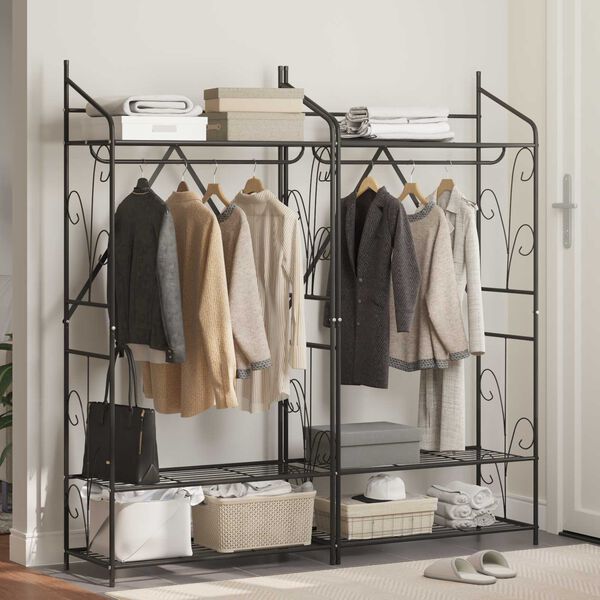 vidaXL Armoire Ouverte Uni 2 pcs 78 x 36 x 158 cm